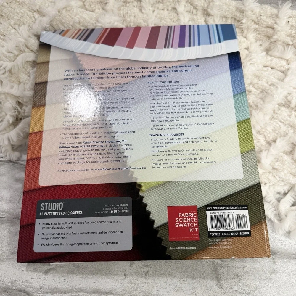 Fabric Science 11th Edition J.J. Pizzulto's Spiral Bound Book Online Access Code